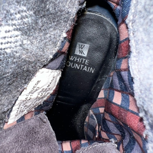 White Mountain Jay Jay Charcoal Gray leather suede Size 8.5M - Picture 10 of 12